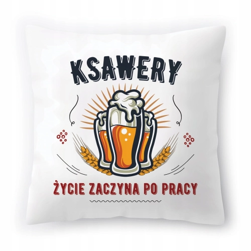 Poduszka Dla Ksawerego Urodziny Imieniny Prezent z Nadrukiem ze Zdjęciem