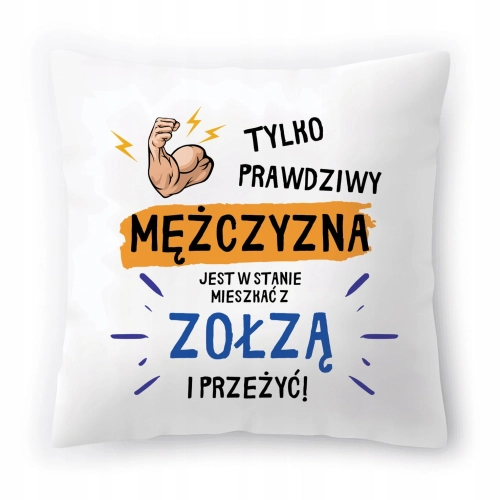 Poduszka Śmieszna zabawna na Urodziny Prezent z Nadrukiem ze Zdjęciem