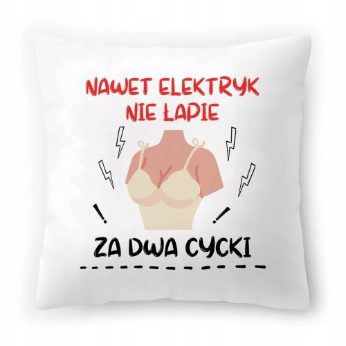 Poduszka Śmieszna zabawna na Urodziny Prezent z Nadrukiem ze Zdjęciem
