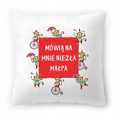 Poduszka Śmieszna zabawna na Urodziny Prezent z Nadrukiem ze Zdjęciem