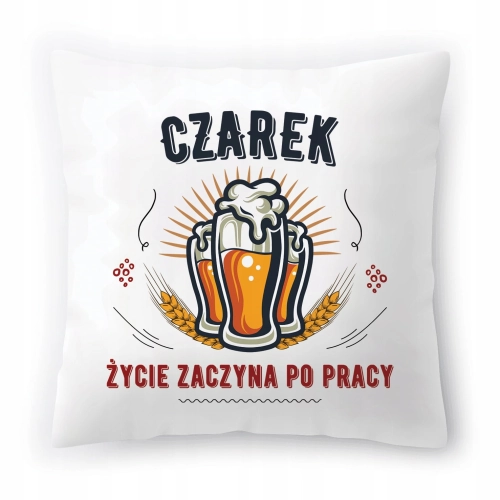 Poduszka Dla Czarka Czara Cezarego na Prezent z Nadrukiem ze Zdjęciem