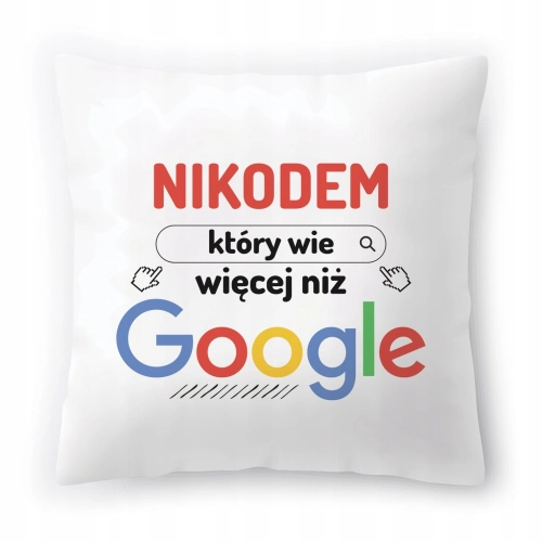 Poduszka Dla Nikodema na Imieniny Urodziny Prezent z Nadrukiem ze Zdjęciem