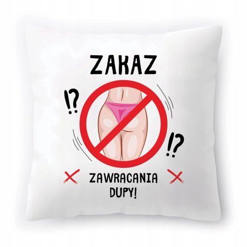 Poduszka Śmieszna zabawna na Urodziny Prezent z Nadrukiem ze Zdjęciem