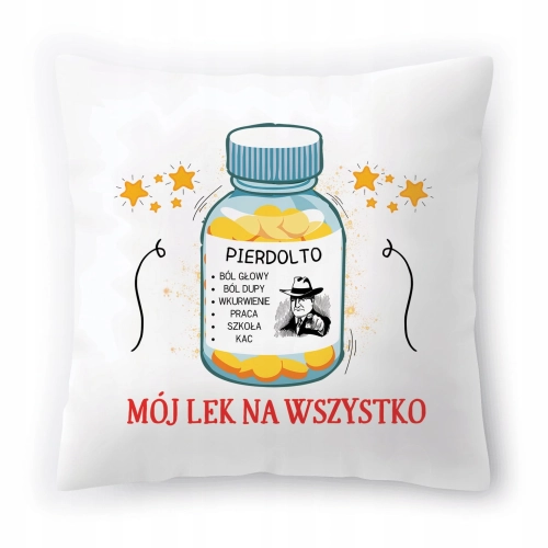 Poduszka Śmieszna zabawna na Urodziny Prezent z Nadrukiem ze Zdjęciem