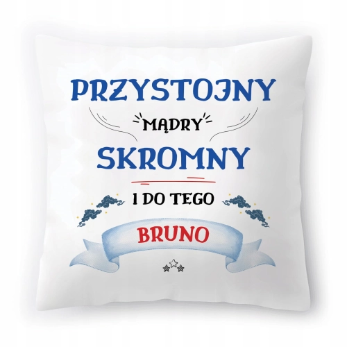 Poduszka Dla Bruna Urodziny Imieniny Prezent z Nadrukiem ze Zdjęciem