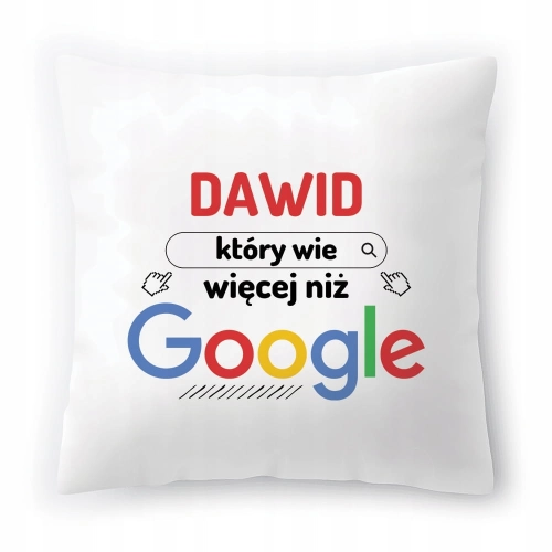 Poduszka Dla Dawida na Urodziny Imieniny Prezent z Nadrukiem ze Zdjęciem