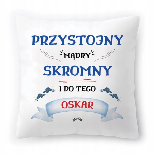 Poduszka Dla Oskara na Urodziny Imieniny Prezent z Nadrukiem ze Zdjęciem