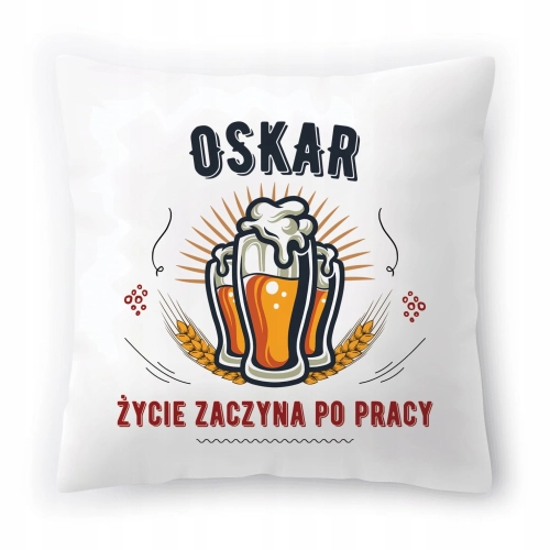 Poduszka Dla Oskara na Urodziny Imieniny Prezent z Nadrukiem ze Zdjęciem