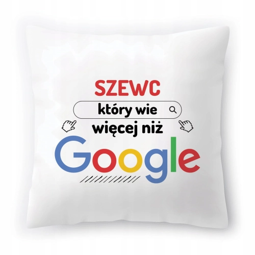 Poduszka Dla Szewca na Urodziny Imieniny Prezent z Nadrukiem ze Zdjęciem