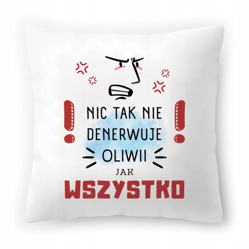 Poduszka Dla Oliwii na Urodziny Imieniny Prezent z Nadrukiem ze Zdjęciem