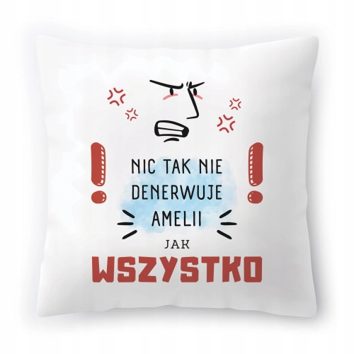 Poduszka Dla Amelii na Urodziny Imieniny Prezent z Nadrukiem ze Zdjęciem