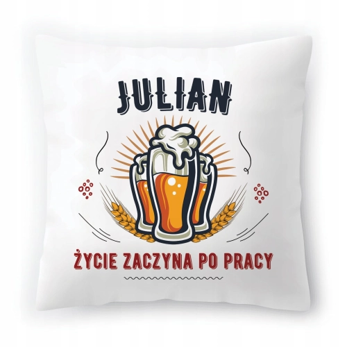 Poduszka Dla Juliana na Urodziny Imieniny Prezent z Nadrukiem ze Zdjęciem