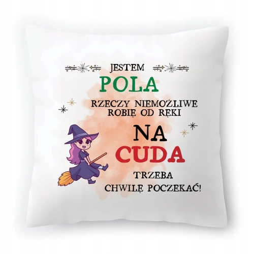 Poduszka Dla Poli na Urodziny Imieniny Prezent z Nadrukiem ze Zdjęciem
