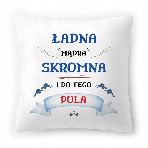 Poduszka Dla Poli na Urodziny Imieniny Prezent z Nadrukiem ze Zdjęciem