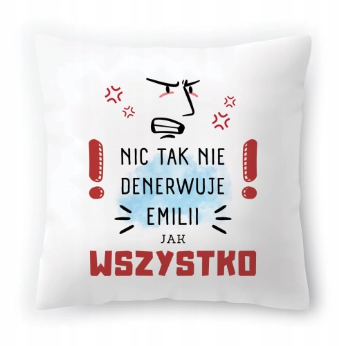 Poduszka Dla Emilii na Urodziny Imieniny Prezent z Nadrukiem ze Zdjęciem