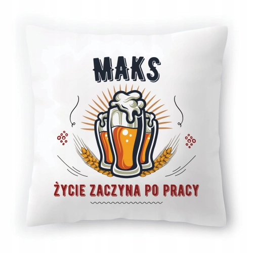 Poduszka Dla Maksa na Urodziny Imieniny na Prezent z Nadrukiem ze Zdjęciem