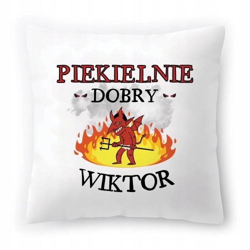 Poduszka Dla Wiktora na Urodziny Imieniny Prezent z Nadrukiem ze Zdjęciem