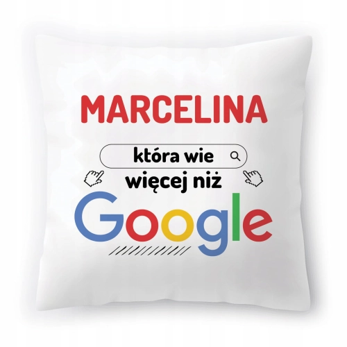 Poduszka Dla Marceliny na Urodziny na Prezent z Nadrukiem ze Zdjęciem