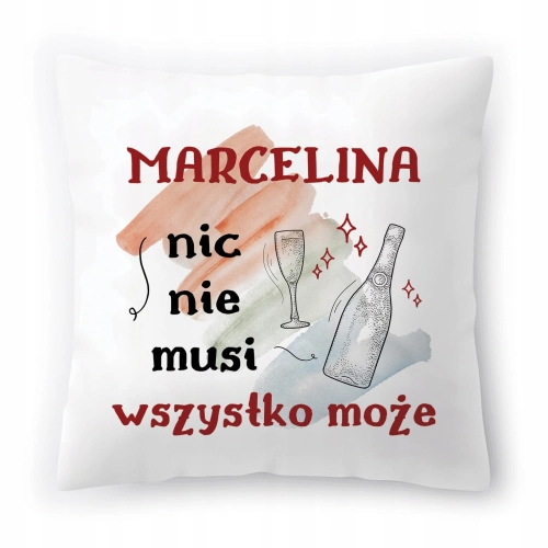 Poduszka Dla Marceliny na Urodziny na Prezent z Nadrukiem ze Zdjęciem
