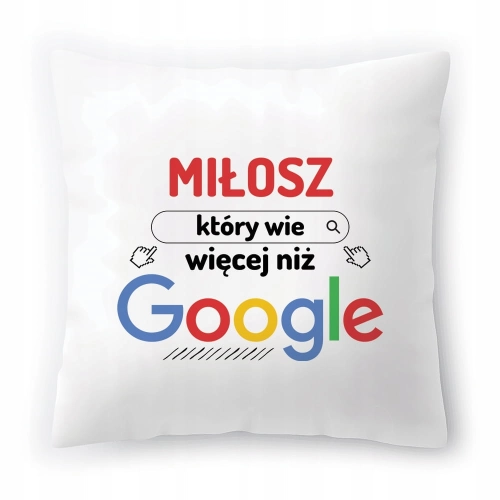 Poduszka Dla Miłosza na Urodziny Imieniny Prezent z Nadrukiem ze Zdjęciem