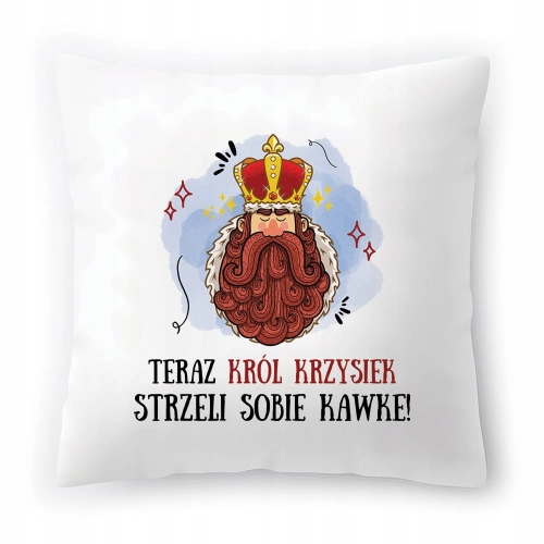 Poduszka Dla Krzyśka na Urodziny Imieniny Prezent z Nadrukiem ze Zdjęciem