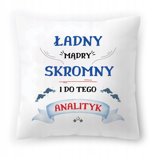 Poduszka Dla Analityka Urodziny Imieniny Prezent z Nadrukiem ze Zdjęciem