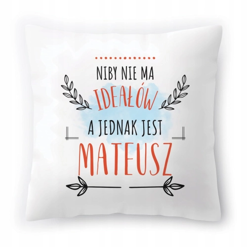 Poduszka Dla Mateusza na Urodziny Imieniny Prezent z Nadrukiem ze Zdjęciem