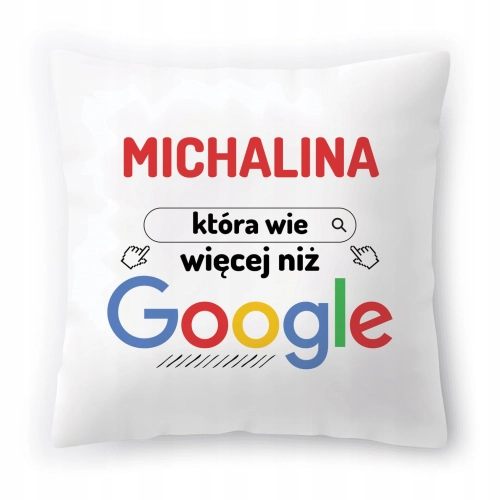 Poduszka Dla Michaliny na Urodziny Prezent z Nadrukiem ze Zdjęciem