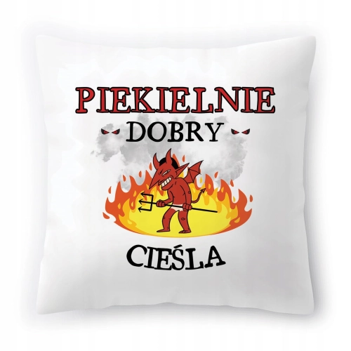 Poduszka Dla Cieśli Urodziny Imieniny Prezent z Nadrukiem ze Zdjęciem