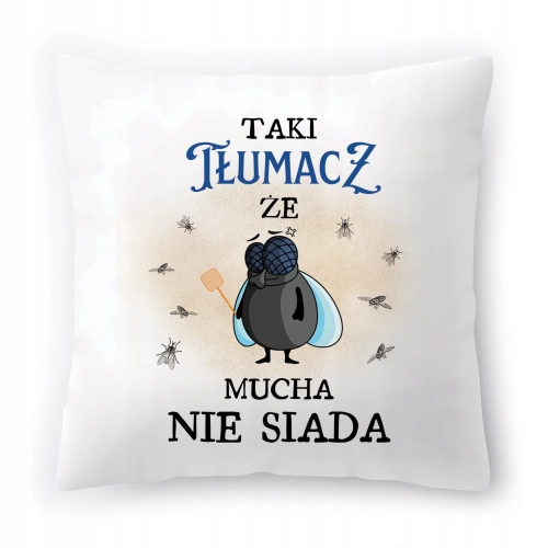 Poduszka Dla Tłumacza na Urodziny Imieniny Prezent z Nadrukiem ze Zdjęciem