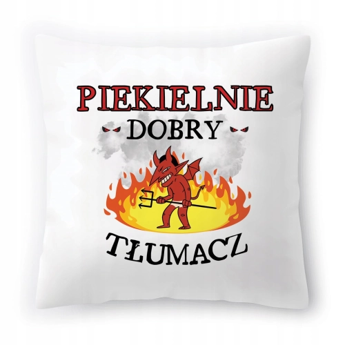 Poduszka Dla Tłumacza na Urodziny Imieniny Prezent z Nadrukiem ze Zdjęciem