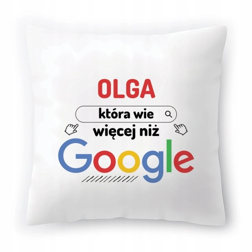 Poduszka Dla Olgi na Urodziny Imieniny Prezent z Nadrukiem ze Zdjęciem