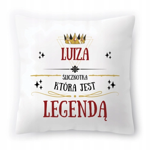 Poduszka Dla Luizy na Urodziny Imieniny Prezent z Nadrukiem ze Zdjęciem