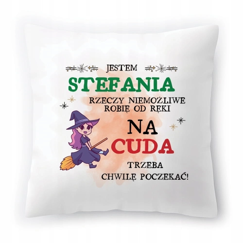 Poduszka Dla Stefanii na Urodziny Imieniny Prezent z Nadrukiem ze Zdjęciem
