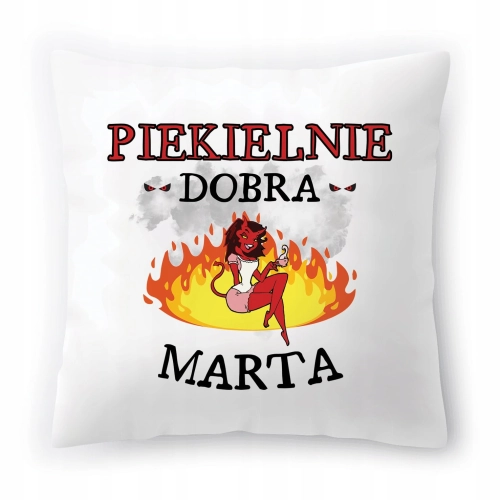 Poduszka Dla Marty na Urodziny Imieniny na Prezent z Nadrukiem ze Zdjęciem
