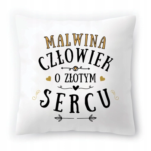 Poduszka Dla Malwiny na Urodziny Imieniny Prezent z Nadrukiem ze Zdjęciem