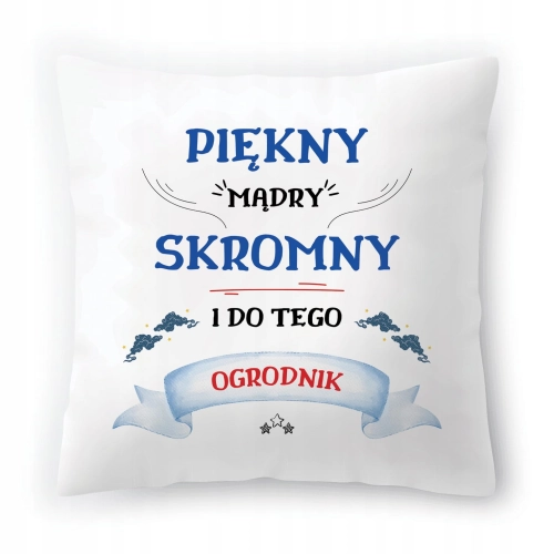 Poduszka Dla Ogrodnika na Urodziny na Prezent z Nadrukiem ze Zdjęciem