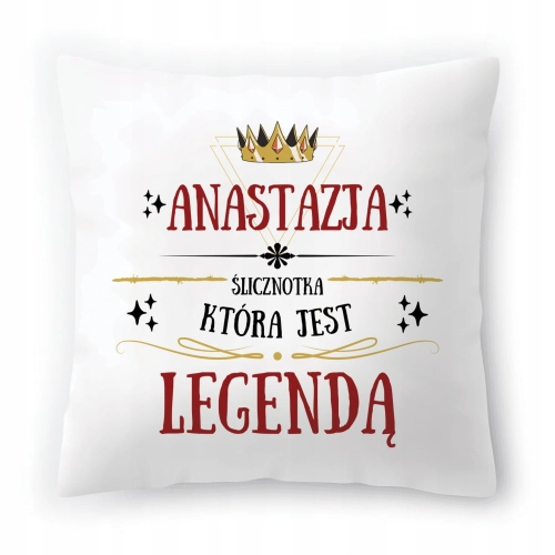 Poduszka Dla Anastazji na Urodziny na Prezent z Nadrukiem ze Zdjęciem