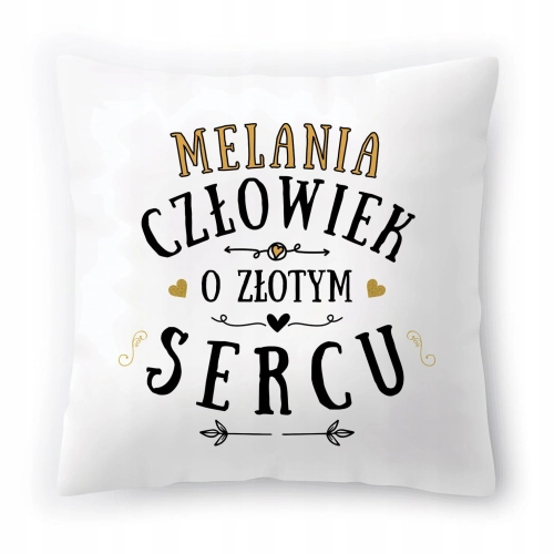 Poduszka Dla Melanii na Urodziny Imieniny Prezent z Nadrukiem ze Zdjęciem
