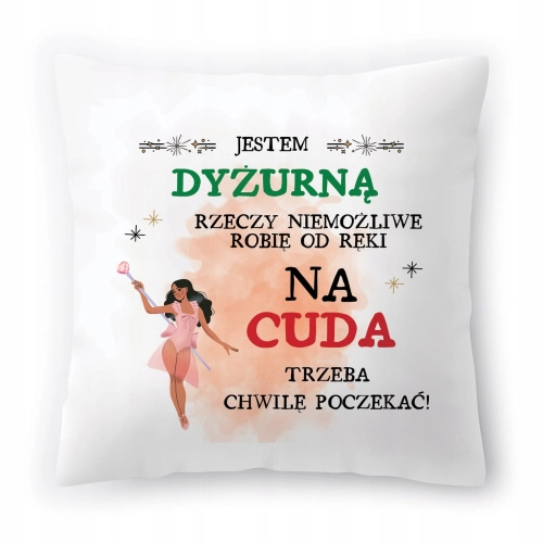Poduszka Dla Dyżurnej na Urodziny Prezent z Nadrukiem ze Zdjęciem