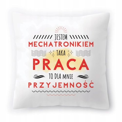 Poduszka Dla Mechatronika na Urodziny Prezent z Nadrukiem ze Zdjęciem