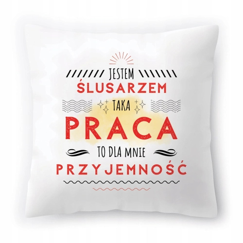 Poduszka Dla Ślusarza na Urodziny Prezent z Nadrukiem ze Zdjęciem