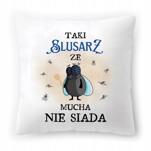 Poduszka Dla Ślusarza na Urodziny Prezent z Nadrukiem ze Zdjęciem