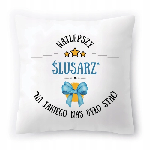 Poduszka Dla Ślusarza na Urodziny Prezent z Nadrukiem ze Zdjęciem
