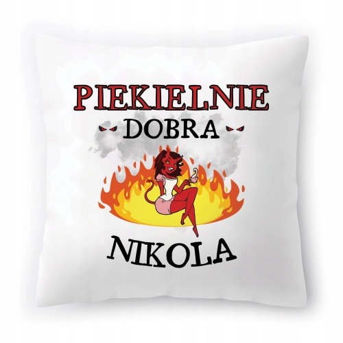 Poduszka Dla Nikoli na Urodziny Imieniny Prezent z Nadrukiem ze Zdjęciem