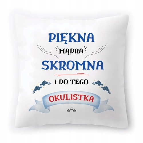 Poduszka Dla Okulistki na Urodziny Prezent z Nadrukiem ze Zdjęciem