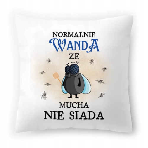 Poduszka Dla Wandy na Urodziny na Prezent z Nadrukiem ze Zdjęciem
