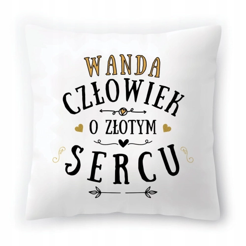 Poduszka Dla Wandy na Urodziny na Prezent z Nadrukiem ze Zdjęciem