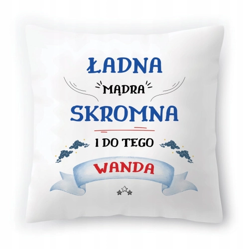 Poduszka Dla Wandy na Urodziny na Prezent z Nadrukiem ze Zdjęciem