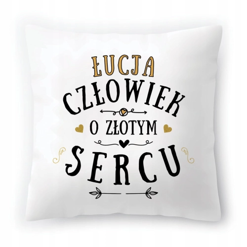Poduszka Dla Łucji na Urodziny na Prezent z Nadrukiem ze Zdjęciem